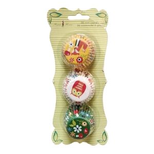 Pier 1 Meri Meri 96ct Mini Cupcake  Cases Fox Owl Retro Floral